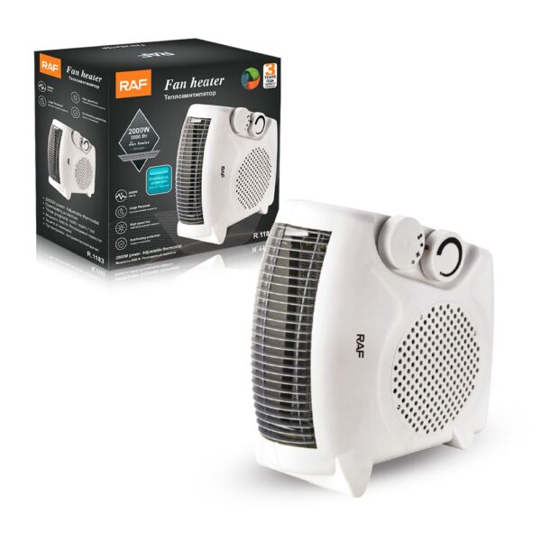 RAF Space Heater Forced Fan Heating with Stay Cool Housing Thermal Ceramic PTC Fan Heater | 2000W | R.1183