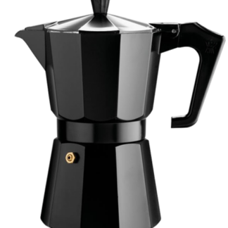 ZEN ALL Black Coffee Moka Pot Aluminium (3 Cups)