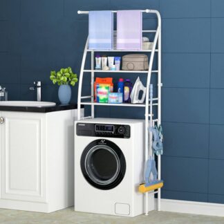 Rack Sense / Over the Washing Machine Rack 3 LAYER, FRONT LOAD WASHING MACHINE RACK, WHITE COLOR | 2
