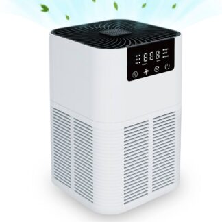 Portable Desktop Air Purifier Air Cleaner PM 2.5 Display with Hepa Filter Diffuser Essential Oil