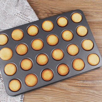 24 Cups Round Mini Muffin Cupcake Baking Mould