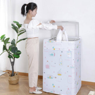 Top-Loading Drum Washing Machine Cover – Waterproof PEVA Fabric, Dustproof Protection