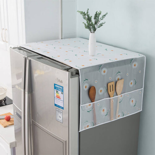 Dustproof Cover with Storage Pockets for Washing Machine & Refrigerator