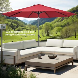 Bali Outdoor Umbrella with Push Button Tilt and Crank | 093-895