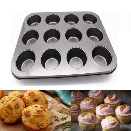 12 Cups Round Mini Muffin Cupcake Baking Mould