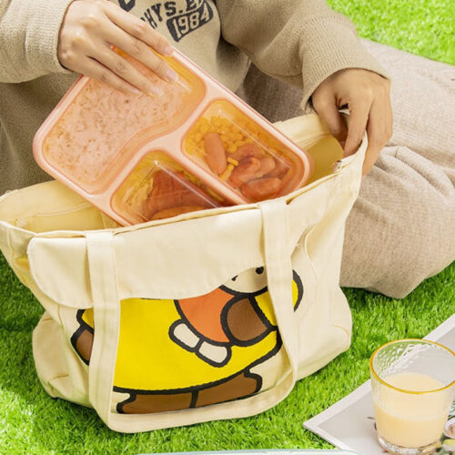 Eco-Friendly Bento Box | Reusable Lunch Container with 3 Dividers