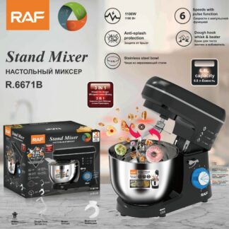 RAF R.6671B | Multifunction 6.8L Kitchen Standing Cake Mixer Bakery Dough Kneading Machines Bread Dough Stand Food Mixer for Baking