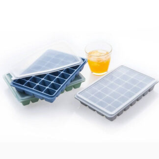 24 Cubes Ice Tray with Lid | Large Cubes