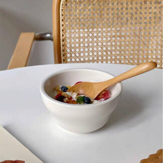 4” Small Ceramic Bowl – Unique Porcelain Dish for Soup, Dessert, or Dipping Sauce