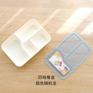 Eco-Friendly Bento Box | Reusable Lunch Container with 4 Dividers