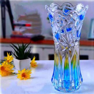Floral Essence / Classic Decorative Glass Flower Vase 10"