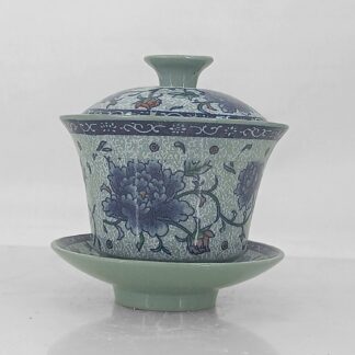 Tibetan Roots | Dami Dhakya | Tea Cup with Lid & Plate