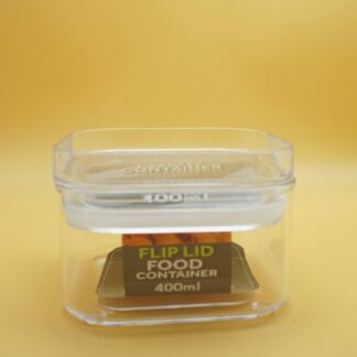 Fresh Box | Square Flip Lid Food Container Moistureproof | Stackable | BPA-Free | 400ml