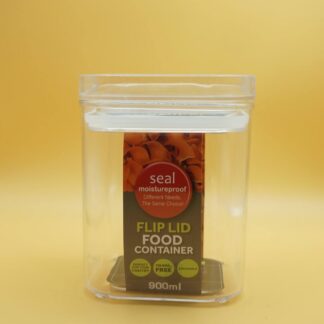 Fresh Box | Square Flip Lid Food Container Moistureproof | Stackable | BPA-Free | 900ml