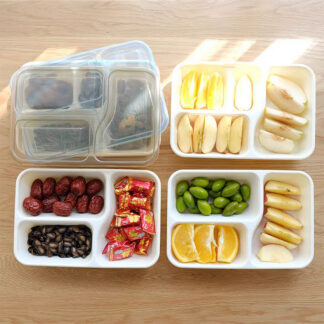 Eco-Friendly Bento Box | Reusable Lunch Container with 3 Dividers