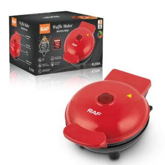 RAF R.219H | Multifunctional Mini Waffle Maker – 12 cm Round Breakfast & Snack Grill