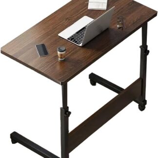 Overbed Table Adjustable Height Wooden Bedside Table, Simple Computer Bedside Table, Medical Bedside Table, for Bedroom, Office, Hospital