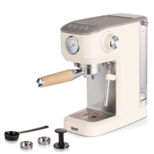 RAF R.0202 | 20 Bar Espresso Coffee Machine – Professional Home & Café Brewer