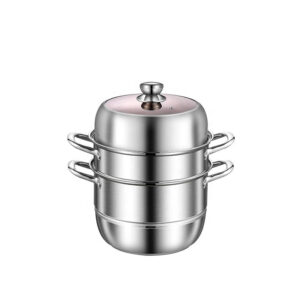 304 Stainless Steel Thick 3-Layer Steamer | 28 cm Diameter