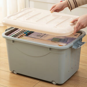 STB Embrace | Extra Large Storage Bin Box With Lid with Wheel I 210 (40L)