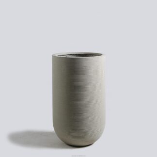 Poly Garden | Modern Textured Double Layer Plastic Fibre Flower Pot (XXL)