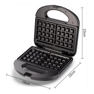 RAF R.257H | Waffle Maker, Non Stick Waffle Irons, Compact 2 Slice Waffle Makers